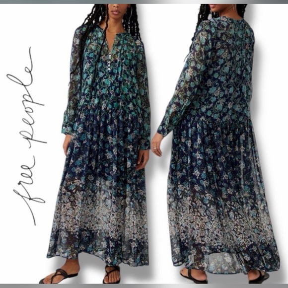 Free People See it Through Maxi Dress - Picture 3 of 3